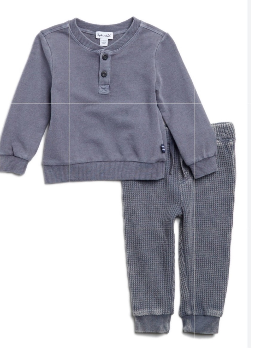 Chunky Thermal Henley & Jogger Set